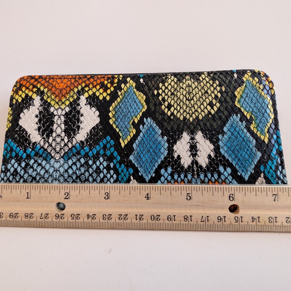 Multicolor Snake Print Wallet - image 3